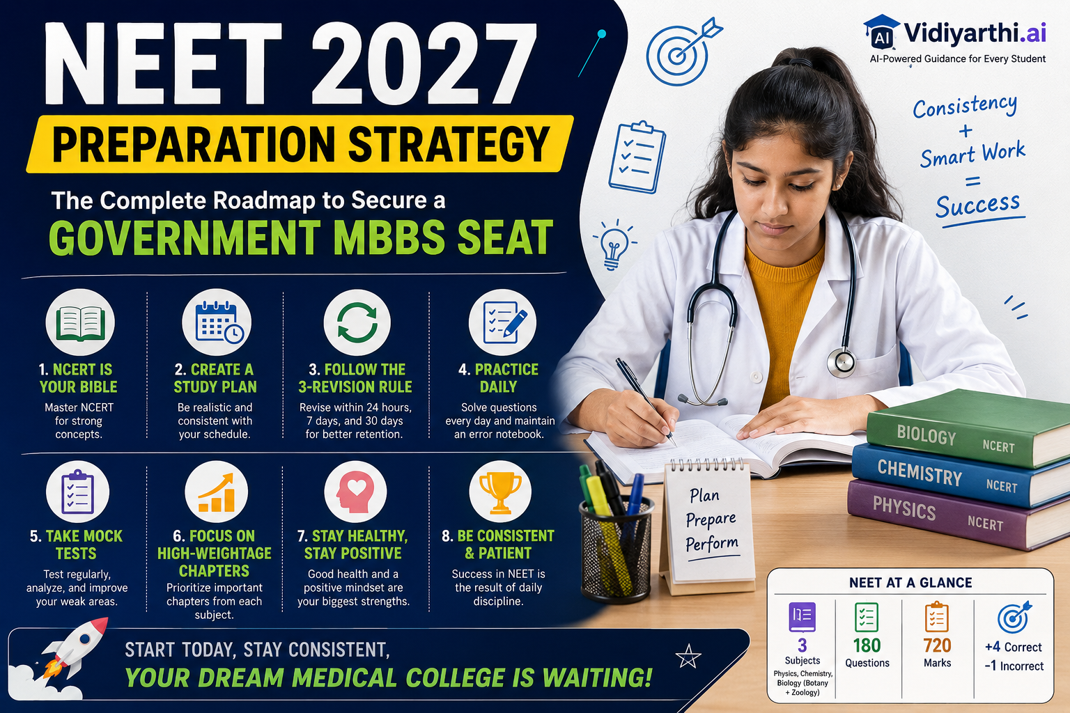 NEET 2027 Preparation Strategy: The Complete Roadmap to Secure a Government MBBS Seat